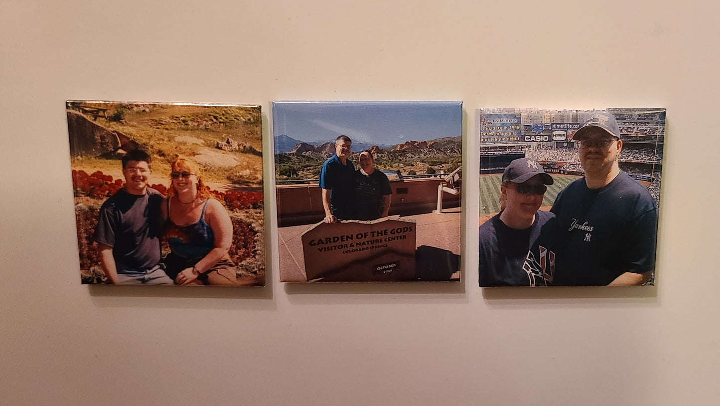Custom Photo Magnets - Set of 3